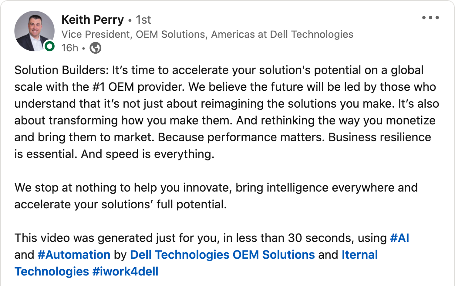 Dell Technologies Success Story